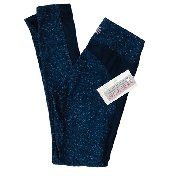 Balance Collection Pants - Balance Collection Dri Wik Blue Yoga Leggings XS